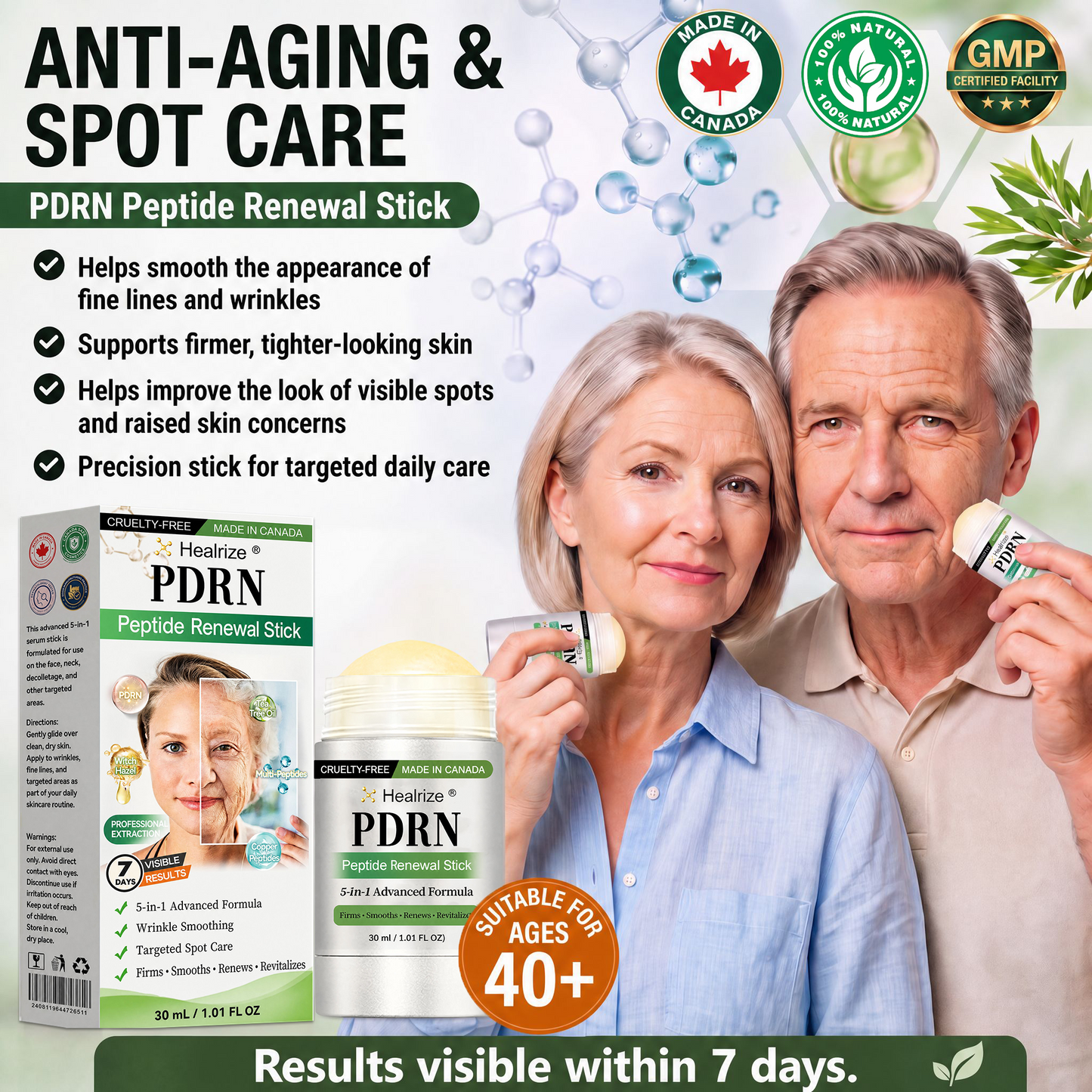𝑯𝒆𝒂𝒍𝒓𝒊𝒛𝒆® 👵👵𝑷𝑫𝑹𝑵 𝑨𝒏𝒕𝒊-𝑨𝒈𝒊𝒏𝒈 & 𝑻𝒂𝒓𝒈𝒆𝒕𝒆𝒅 𝑺𝒑𝒐𝒕 𝑹𝒆𝒏𝒆𝒘𝒂𝒍 𝑺𝒕𝒊𝒄𝒌（𝑯𝒆𝒍𝒑𝒔 𝑺𝒎𝒐𝒐𝒕𝒉 𝑾𝒓𝒊𝒏𝒌𝒍𝒆𝒔, 𝑺𝒖𝒑𝒑𝒐𝒓𝒕 𝑭𝒊𝒓𝒎𝒆𝒓-𝑳𝒐𝒐𝒌𝒊𝒏𝒈 𝑺𝒌𝒊𝒏, 𝒂𝒏𝒅 𝑰𝒎𝒑𝒓𝒐𝒗𝒆 𝑻𝒉𝒆 𝑨𝒑𝒑𝒆𝒂𝒓𝒂𝒏𝒄𝒆 𝑶𝒇 𝑽𝒊𝒔𝒊𝒃𝒍𝒆 𝑺𝒑𝒐𝒕𝒔）